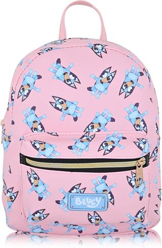 Fast Forward Bluey Backpack for Boys, Girls, Women, Men, Unisex | Cute PU Leather 10" Bluey Mini Backpack Purse Shoulder Purse | Bluey Bag and Bluey Accessories in Saudi Arabia
