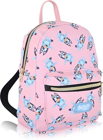 Fast Forward Bluey Backpack for Boys, Girls, Women, Men, Unisex | Cute PU Leather 10" Bluey Mini Backpack Purse Shoulder Purse | Bluey Bag and Bluey Accessories in Saudi Arabia