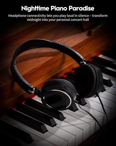 Strich 88 Key Digital Piano ، لوحة مفاتيح مرجحة من Hammer-Action ، لوحة مفاتيح Cover Cover Electric ذات الحجم الكامل مع حامل ، مكبرات صوت 25WX2 ، سماعات الرأس ، ثلاث دواسة ، SDP-350s (نمط الأثاث) in Saudi Arabia