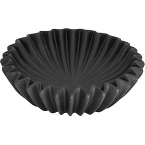 Ceramic Fruit Bowl for Kitchen Counter Large Ivory Decorative Bowl Modern Home Decor 8 Inches Key Bowl Ruffle Fluted Scalloped Bowl in Saudi Arabia