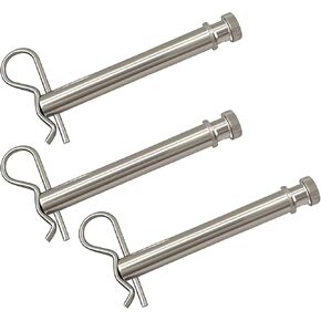 TS35010 Stainless Steel Trailer Hitch Pin and Clip for 2" and 2.5" Hitch Pins Keeper Clips Easy Installation and Removal Save Space(Silver) in Saudi Arabia