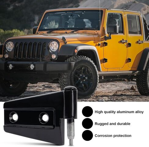 4 Door Hinge Assembly Kits for Jeep Wrangler JK JKU Unlimited 2007-2018, Inner & Outer Door Hinge Sets 16PCS with 32 Screws in Saudi Arabia