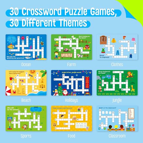 31 Dry Erase Activities Book, Reusable & Erasable Game Pad, Explore and Find, Maze Matching TIC-TAC-Toe Dot to Dot Words Interesting Educational Toy and Learning Tool for Road Trip Airplane Travel in Kuwait