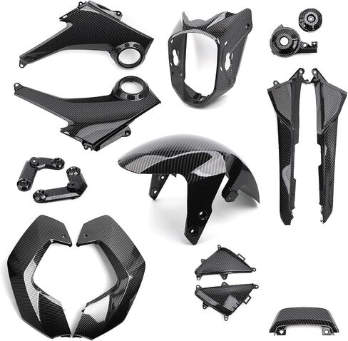 Mokuo Motorcycle Fairing Kit in ABS Material Compatible with Honda Grom Msx 125 SF 2013-2016, Apple Green Color in Kuwait