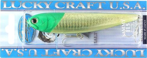 Lucky Craft Sammy 115 Topwater Fishing Lures ، 4.5 بوصة الطعم السطحي متوسطًا ، سمك السلمون المرقط والباس ، الطعم ، معدات صيد الجهير وملحقات الصناديق ، 269 Be Gill in Kuwait