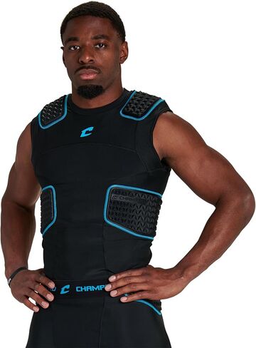 Champro Bull Rush Compression Jersey Adult, S, White in Saudi Arabia