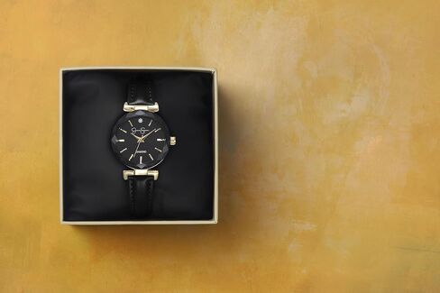 Jessica Simpson Diamond Collection Women's Watch, Classic Quartz, Leather Band, Round Faceted Crystal Face, Elegant Dress Watch for Women in Saudi Arabia