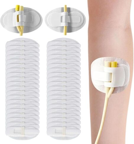 30Pcs Foley Catheter Stabilization Device, Catheter Tube Holder, Adhesive Catheter Urinary Leg Bag Legband Holder Catheter Supplies for Single/Double Tube, G Tube and Feeding Tube in Place in Saudi Arabia