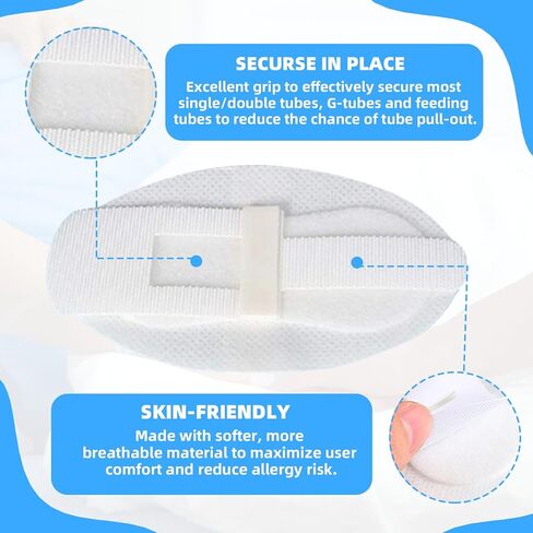 30Pcs Foley Catheter Stabilization Device, Catheter Tube Holder, Adhesive Catheter Urinary Leg Bag Legband Holder Catheter Supplies for Single/Double Tube, G Tube and Feeding Tube in Place in Saudi Arabia