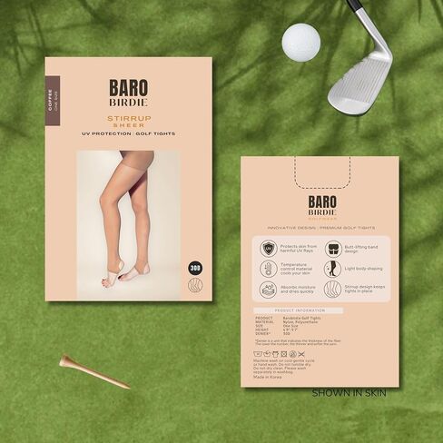 Skin 30D Golf Stocking Stirrup Sheer Pantyhose Tights for Women UV Protection Outdoor Sports Spring Summer Autumn (US, Alpha, One Size, Regular, Regular, Skin) in Saudi Arabia