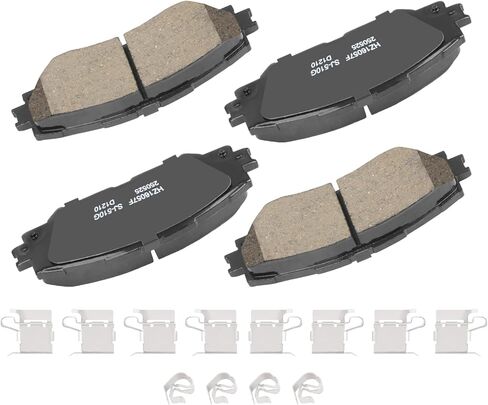 Front Brake Pads for Toyota Corolla RAV4 Matrix Scion xB xD Pontiac Vibe Lexus HS250h Ceramic Brake Pads w/Hardware Replacement in Kuwait