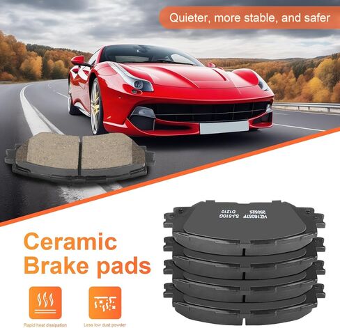 Front Brake Pads for Toyota Corolla RAV4 Matrix Scion xB xD Pontiac Vibe Lexus HS250h Ceramic Brake Pads w/Hardware Replacement in Kuwait