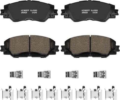 Front Brake Pads for Toyota Corolla RAV4 Matrix Scion xB xD Pontiac Vibe Lexus HS250h Ceramic Brake Pads w/Hardware Replacement in Kuwait