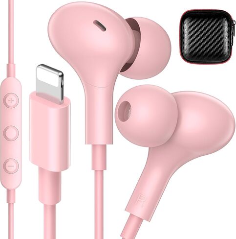 iMangoo for MFi-Certified Lightning Wired Earbuds for Apple,Magnetic in Ear Buds Headphones with HiFi Bass,3 Ear Tips & Mic Corded Earphones for Gym,Commuting,Home for iPhone 14 Plus 13 12 11 Pro Max in Saudi Arabia