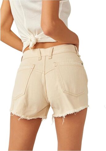 Free People Women's Now Or Never Denim Short, Sunsational in Saudi Arabia
