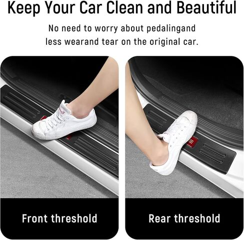 4PCS Door Sill Protector for Honda CRV 2025 2024 2023 Hybrid (Include HEV) Accessories Matte Black ABS Material Front and Rear Door Car Pedal Kick Protection in Kuwait