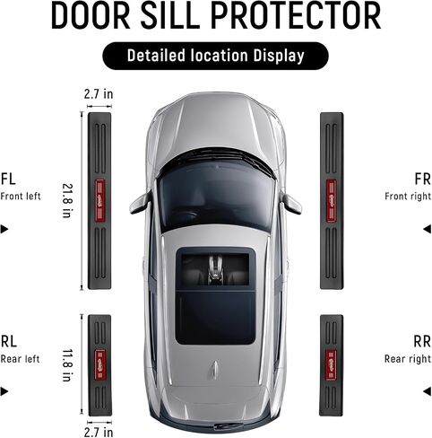 4PCS Door Sill Protector for Honda CRV 2025 2024 2023 Hybrid (Include HEV) Accessories Matte Black ABS Material Front and Rear Door Car Pedal Kick Protection in Kuwait