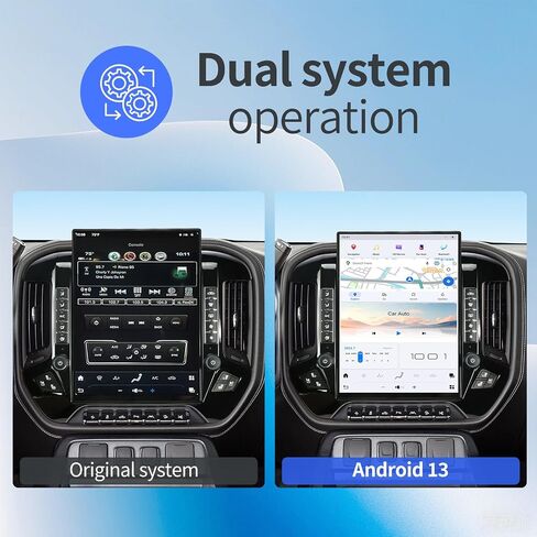 15.6 بوصة الراديو للسيارة لشيفروليه سيلفرادو GMC Sierra 2014-2019 البديل ستيريو Android 13 رئيس الوحدة 2K IPS شاشة اللمسات Carplay Android Auto Bluetooth Tesla Style Swc SWC OEM 8 بوصة in Kuwait