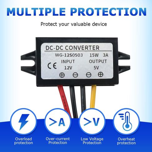 DC 24V إلى 12V 10A 120W SPENTOND DONTERTRER TRALLTER BUCK CONCELTER CONCELTER CONCELTER مقاوم للماء in Kuwait