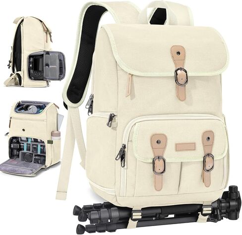 حقيبة كاميرا DSLR/SLR RAKERMORE DSLR/SLR للمصورين ، حقائب الظهر التصوير الفوتوغرافي مع غطاء المطر و 15 بوصة مقصورة محمول مضادة للسرقة حزمة الكاميرا الخلفية ، الأسود in Kuwait