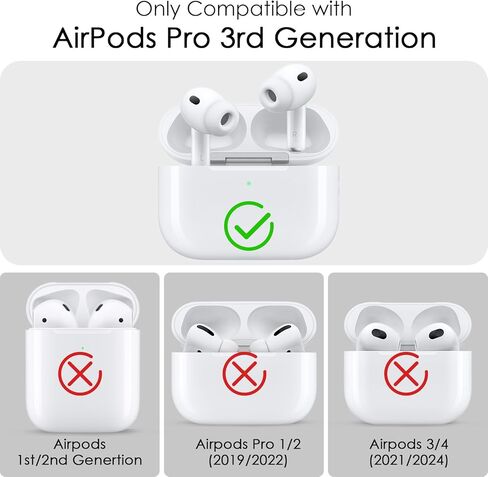 (with Safety Lock) Clear Case Compatible with Cute Apple Airpods 4 Cases 2024 Women, VISOOM Soft TPU Transparency Air pods 4 Gen Cases iPods 4 Earbuds Case Girl Bling Keychain for Airpod iPod 4th Gen in Kuwait