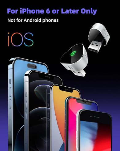 جهاز إرسال Bluetooth FM للسيارة ، جهاز استقبال لاعب موسيقى محول الراديو اللاسلكي مع Pluetooth FM دعم الدعم اليدين ، منفذ USB Dual Charger ، بطاقة TF/Aux in Kuwait