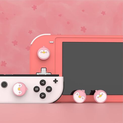 PlayVital Joystick Caps for Nintendo Switch, Thumbstick Caps for Switch Lite, Analog Cover for OLED Joycon Thumb Grips - Tanuki & Kappa in Saudi Arabia