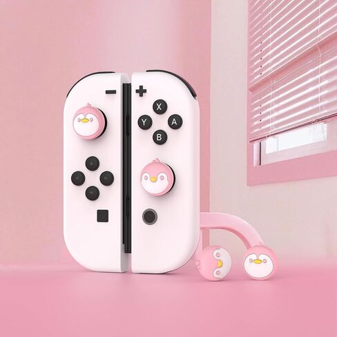 PlayVital Joystick Caps for Nintendo Switch, Thumbstick Caps for Switch Lite, Analog Cover for OLED Joycon Thumb Grips - Tanuki & Kappa in Saudi Arabia