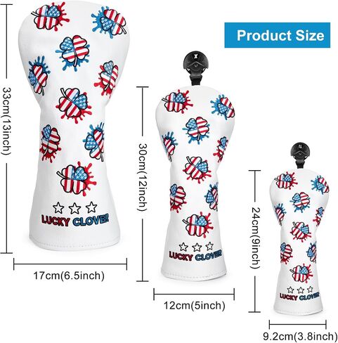 Golf Mallet Putter Cover Headcover, USA Style Magnetic Closure Premium Leather Headcovers Golf Mallet Putter Cover for Golf DF3 Putter in Kuwait