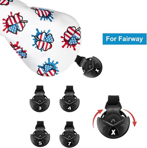 Golf Mallet Putter Cover Headcover, USA Style Magnetic Closure Premium Leather Headcovers Golf Mallet Putter Cover for Golf DF3 Putter in Kuwait