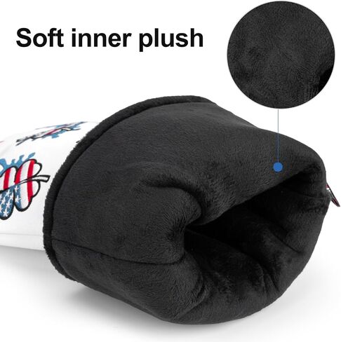 Golf Mallet Putter Cover Headcover, USA Style Magnetic Closure Premium Leather Headcovers Golf Mallet Putter Cover for Golf DF3 Putter in Kuwait