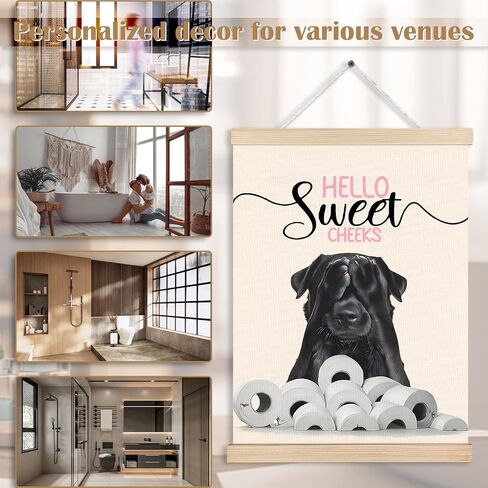 Tabby Cat Bathroom Wall Art, Green Bathroom Wall Decor, Orange Cat Decor, Cat Bathroom Decor, Japanese Bathroom Decor, Cat Bathroom Aesthetic Canvas Wall Art Poster Hanger Frame, 12x16 Inches in Kuwait