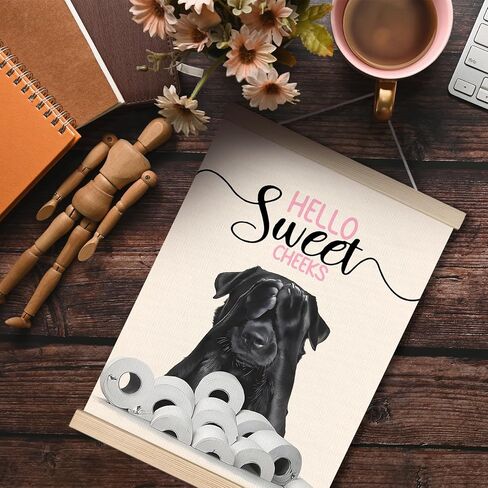 Tabby Cat Bathroom Wall Art, Green Bathroom Wall Decor, Orange Cat Decor, Cat Bathroom Decor, Japanese Bathroom Decor, Cat Bathroom Aesthetic Canvas Wall Art Poster Hanger Frame, 12x16 Inches in Kuwait