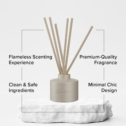 The One Reed Diffuser – Black Glass | 100ml | Long-Lasting Home Fragrance | Includes Reed Sticks & 120ml The One Reed Diffuser Oil in Saudi Arabia