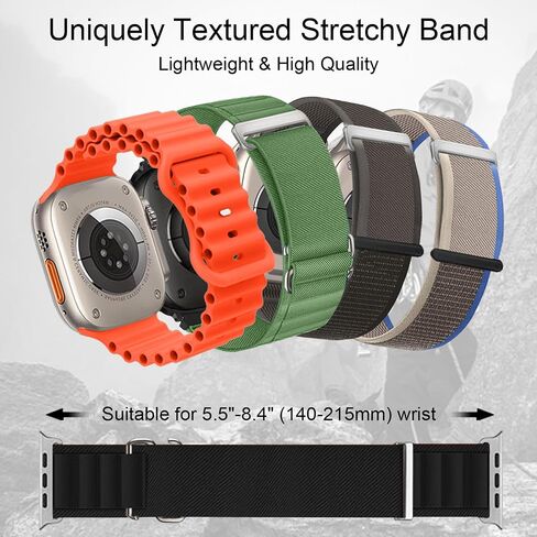 8 حزم نطاقات - متوافقة مع Apple Watch Ultra Band 49mm 46mm 45mm 44mm Men Women ، فرق رياضية لـ IWatch Ultra/Ultra 2/SE/SE 2/Series 10/9/8/7/6/4 in Saudi Arabia