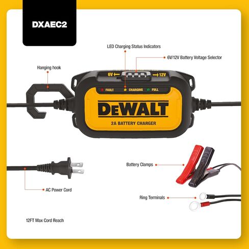 DEWALT DXAE200 Professional Rolling 40 AMP AMP Charger ، 3 AMP Pantainer مع بدء 200 أمبير محرك in Kuwait