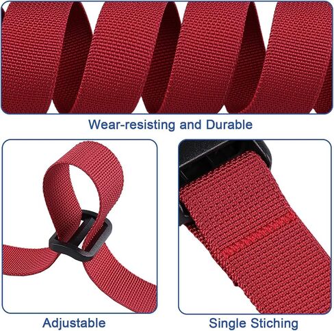 XTACER 1-Inch Molle Backpack Accessory Strap Luggage Straps Cover Strap Sleeping Bag Strap with Buckle (Pack of 10) (60-inches, Black) in Saudi Arabia