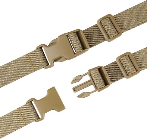 XTACER 1-Inch Molle Backpack Accessory Strap Luggage Straps Cover Strap Sleeping Bag Strap with Buckle (Pack of 10) (60-inches, Black) in Saudi Arabia