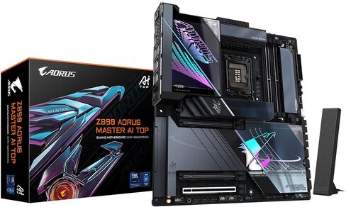 Gigabyte Z890 Aorus Xtreme AI Top Intel Core Ultra (Series 2) LGA 1851 Motherboard ، E-ATX ، DDR5 ، 4X M.2 ، PCIe 5.0 ، Thunderbolt 5 ، WiFi7 ، 10GBE LAN ، EZ-LATCH in Kuwait