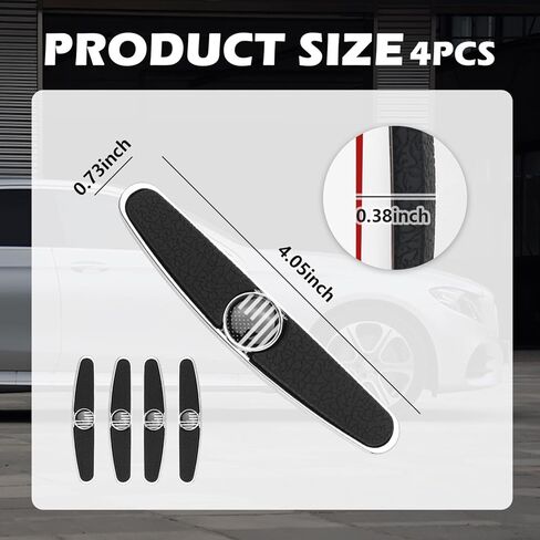 4PCS Anti-Impact Car Door Edge Guards Strip,2025 Upgrade Car Door Protector Edge Guards with Airbag Design,Universal Side Doors Guard for Cars Protecting Front & Rear Doors (Transparent) in Kuwait