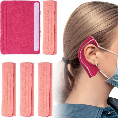 4Pcs Nasal Cannula Ear Cushions, Breathable Oxygen Ear Protectors for Oxygen Tubing, Soft Loop Design Comfort Ear Pads for Ear Pain Relieve, Eyeglasses, Oxygen Users - Grey in Kuwait