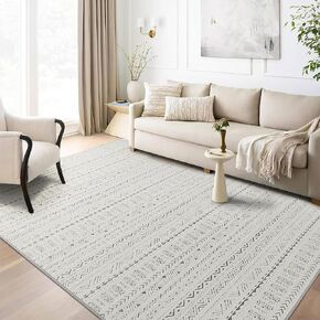 NICETOWN Sage Green Rug 2x3 Entryway Small Carpet Washable Thin Geometric Area Rug with Rubber Backing - 2x3 Boho Non-Slip Foyer Carpet for Kitchen Laundry Bathroom Bedroom in Kuwait
