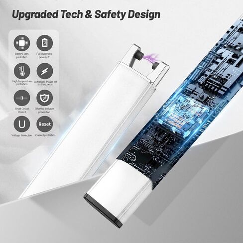 VEHHE Candle Lighter, Windproof Electric Lighter with Lock & LED Display in Kuwait