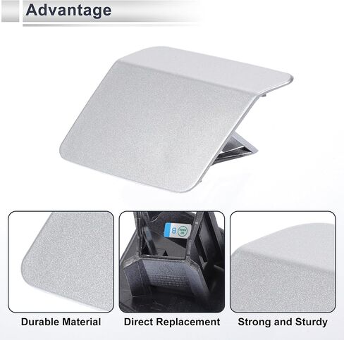 Front Right Side Bumper Headlight Washer Nozzle Cover Cap for BMW X5 F15 Strong Durable Bumper Trim Nozzle Cover No.51117378590 Silver Tone 1 Pcs in Saudi Arabia