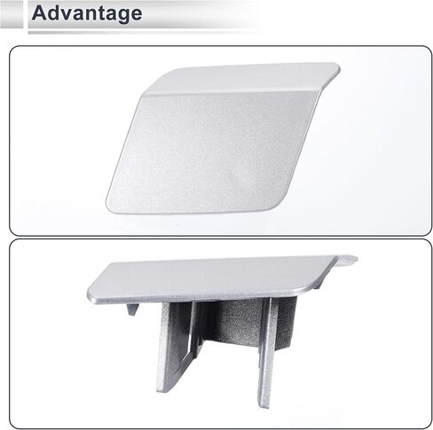 Front Right Side Bumper Headlight Washer Nozzle Cover Cap for BMW X5 F15 Strong Durable Bumper Trim Nozzle Cover No.51117378590 Silver Tone 1 Pcs in Saudi Arabia