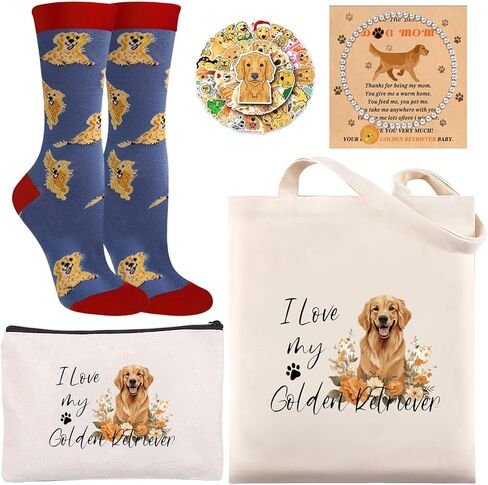 5Pcs Dachshund Gifts for Women, Weiner Dogs Lovers Present Set for Dog Mom with Reusable Grocery Bag, Makeup Bag,Funny Novelty Gift in Saudi Arabia