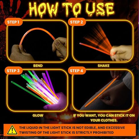 Lewtemi 8 Set Glow Stick Figure Costume, 612 Pcs Light up Stick Figure Costume, Glow in the Dark Outfits, Include Eyeglasses, Earring, Rings, Badge for Halloween Birthday Party Supplies in Saudi Arabia