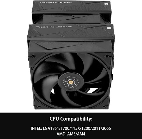 Thermalright Royal Pretor 130 CPU White CPU ، تبريد CPU Heathink ، TL-H12W-X28 و TL-HD13W-X28 ، متوافق مع Intel LGA115x/1200/1700/1851 ؛ منصات AM4/AM5 ، برج سطح المكتب Cooling in Kuwait
