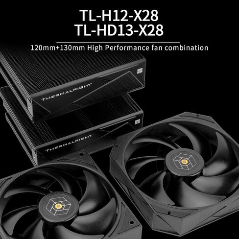 Thermalright Royal Pretor 130 CPU White CPU ، تبريد CPU Heathink ، TL-H12W-X28 و TL-HD13W-X28 ، متوافق مع Intel LGA115x/1200/1700/1851 ؛ منصات AM4/AM5 ، برج سطح المكتب Cooling in Kuwait