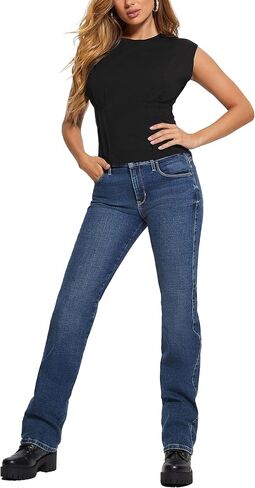 GUESS Women's Eco Sleeveless Karmen Corset Tee in Kuwait